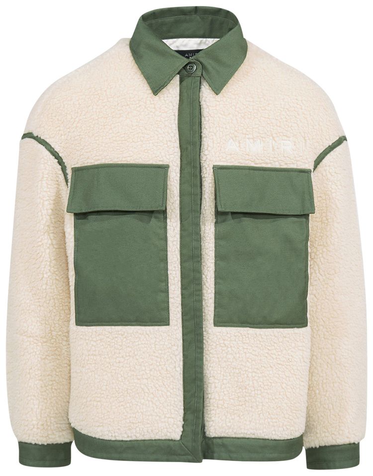 Amiri Workwear Sherpa Jacket AlabasterSage