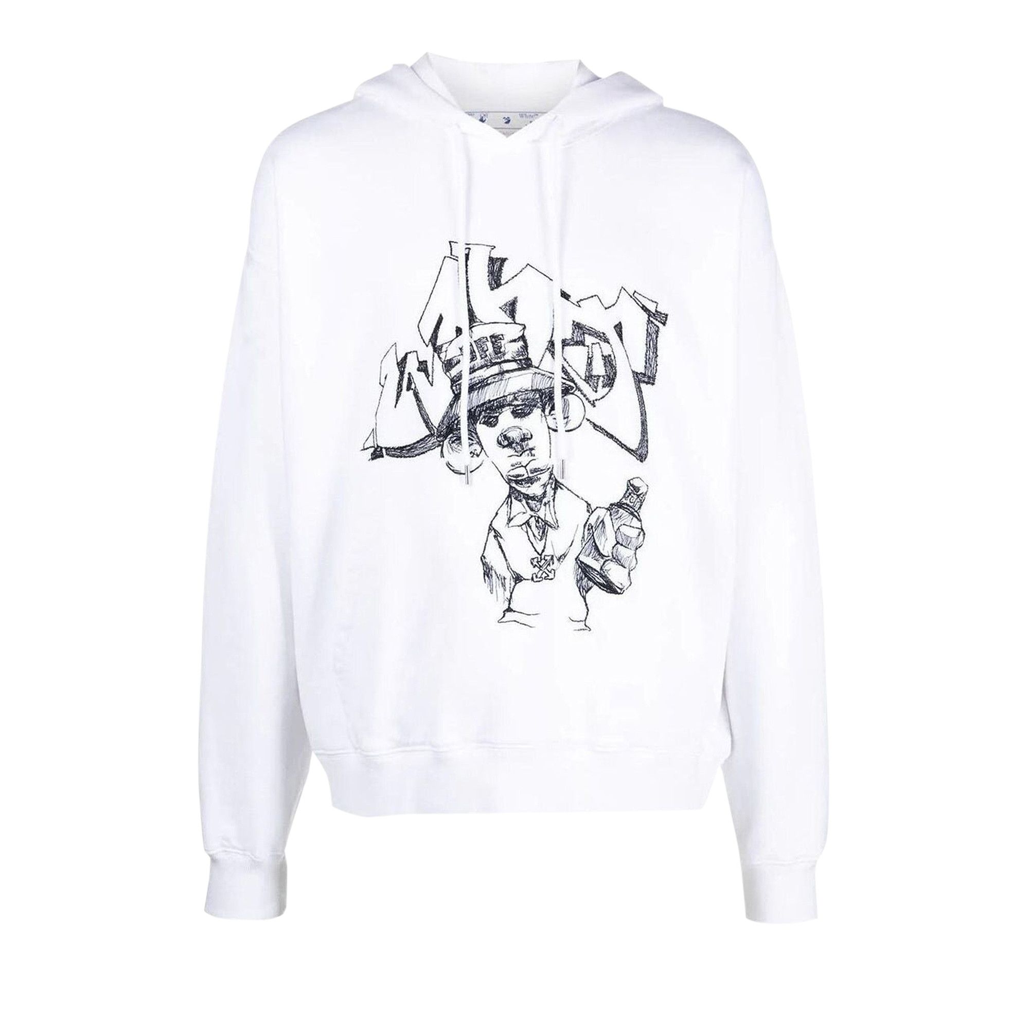 Buy Off-White Graff Freest Skate Hoodie 'White/Black