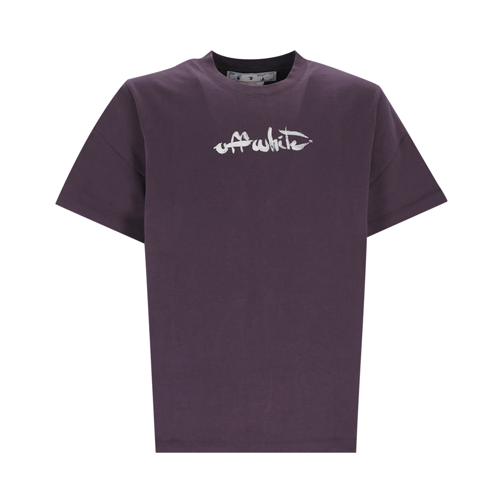 ★Off-White★ Logo Short Sleeve T-Shirt Purple OMAA027S23JER Buy Off-White Opposite Arrow Slim T-Shirt 'Purple/Lime