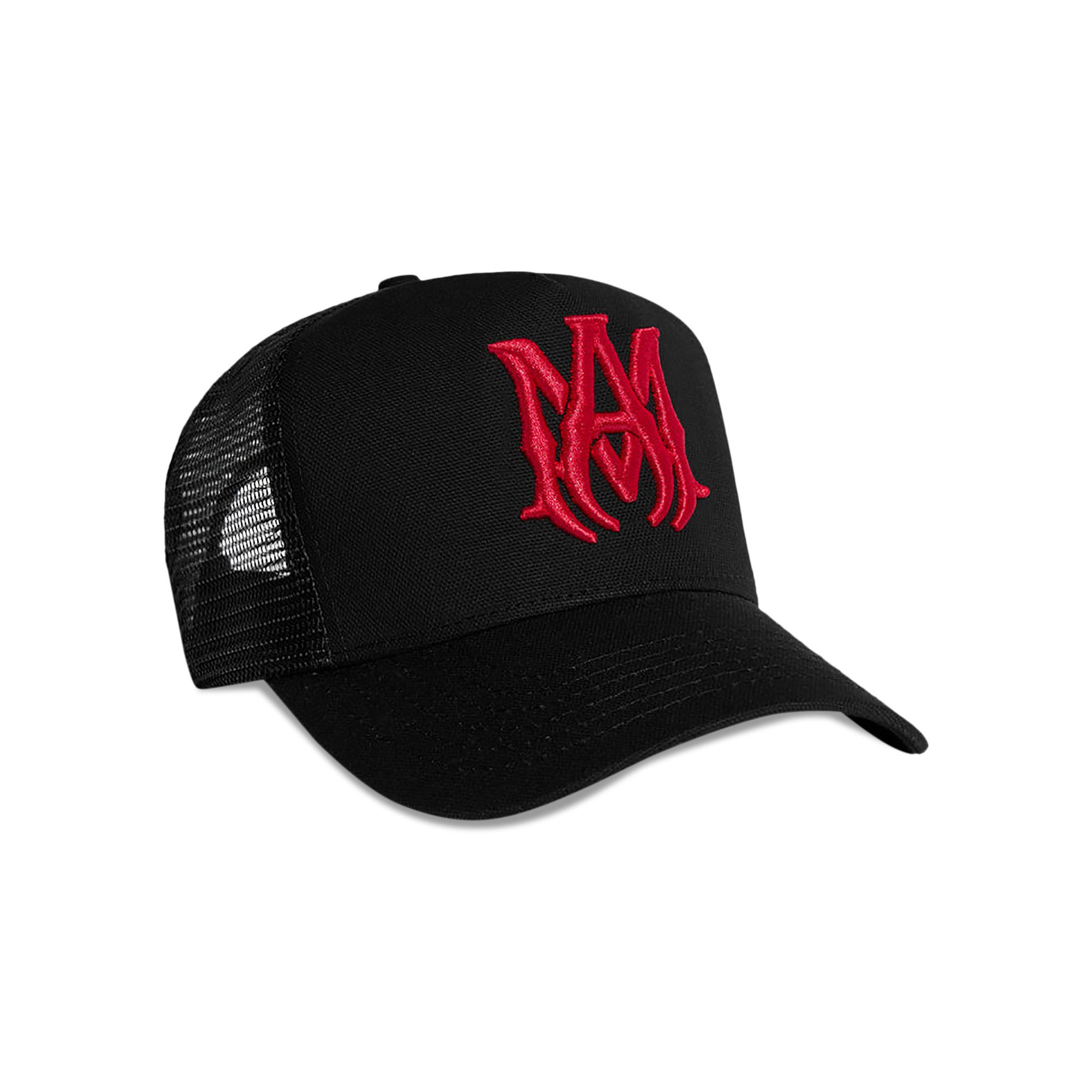 Buy Amiri MA Trucker Hat Black Red AW22MAH007 009 BLAC GOAT