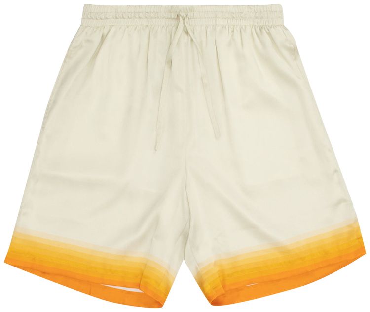 Casablanca Silk Shorts With Drawstrings Panoramique