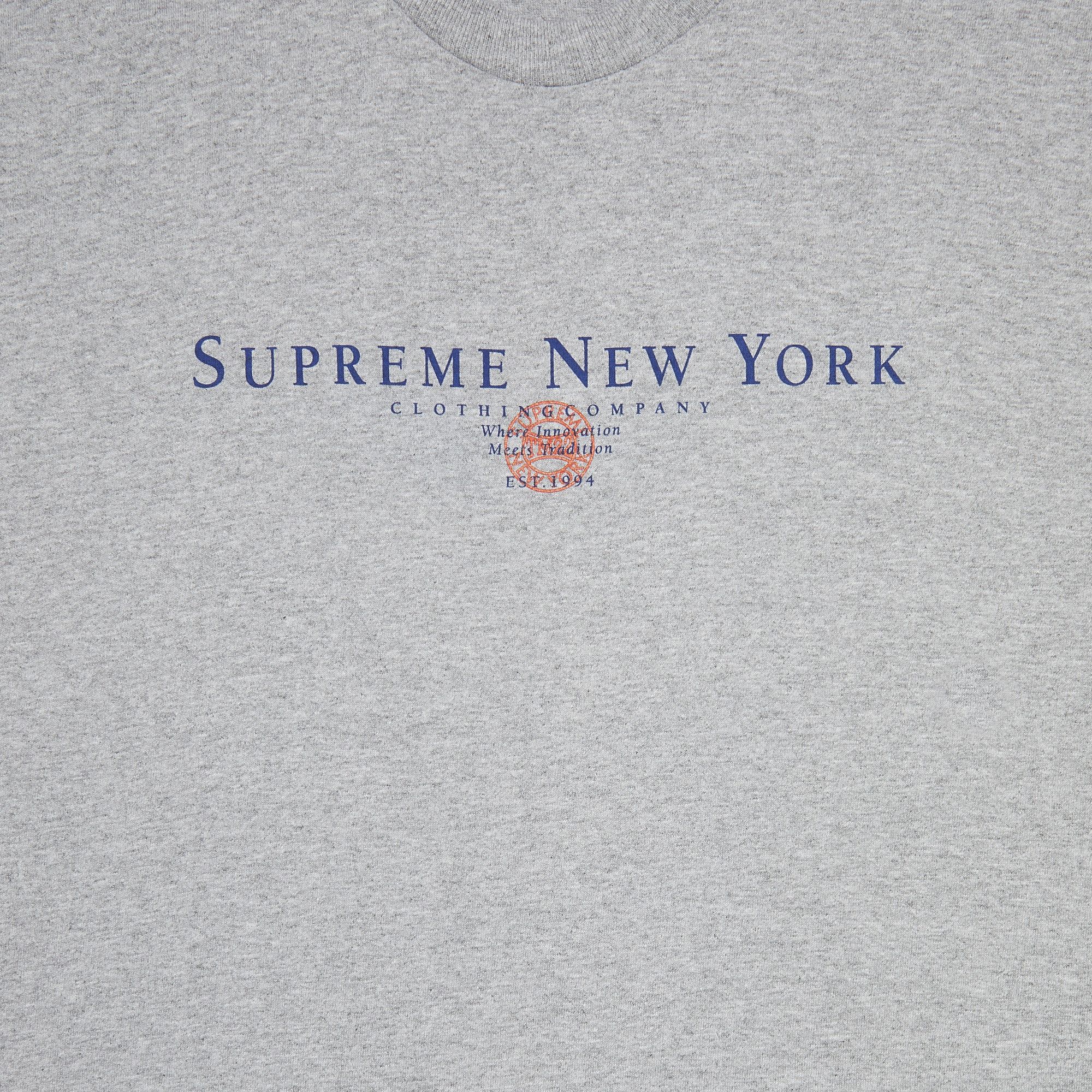 Buy Supreme Tradition Tee 'Heather Grey' - FW22T62 HEATHER