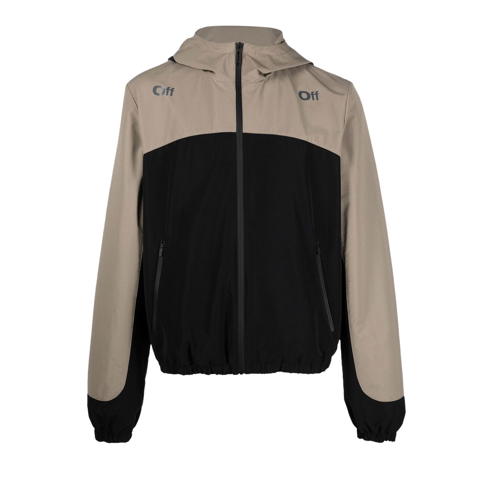 Buy Off White Arrow Outline Block Track Jacket Black