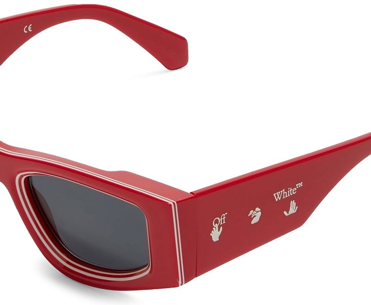 Off White Andy Sunglasses Red DarkGrey