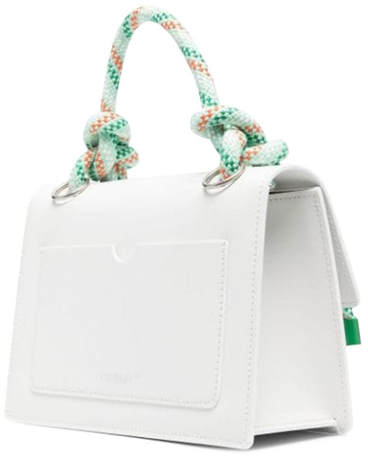 Off White Gummy Jitney 14 Top Handle White