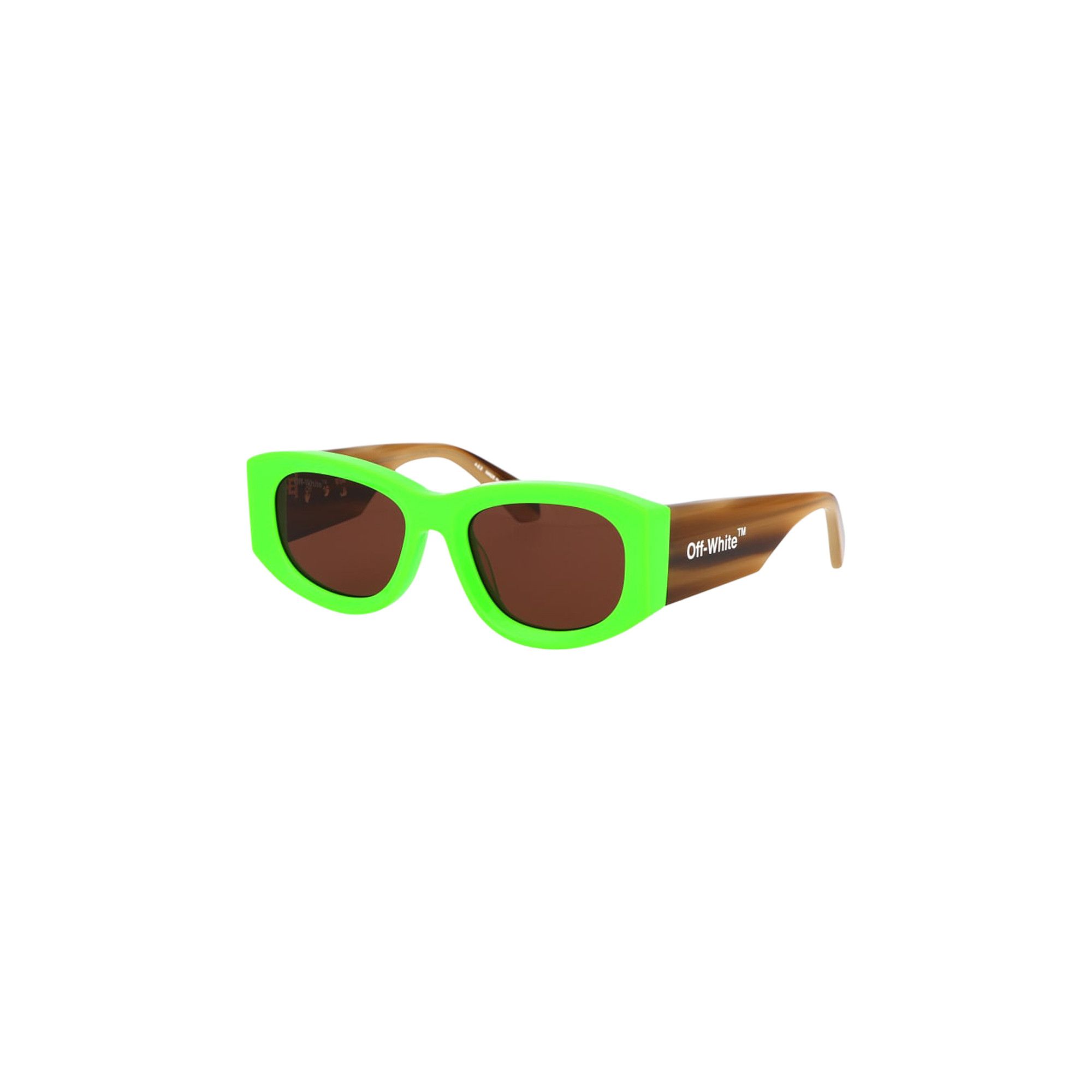 サングラス Off-White Off White - JOAN SUNGLASSES - green Buy Off-White Joan Sunglasses 'Green/Brown