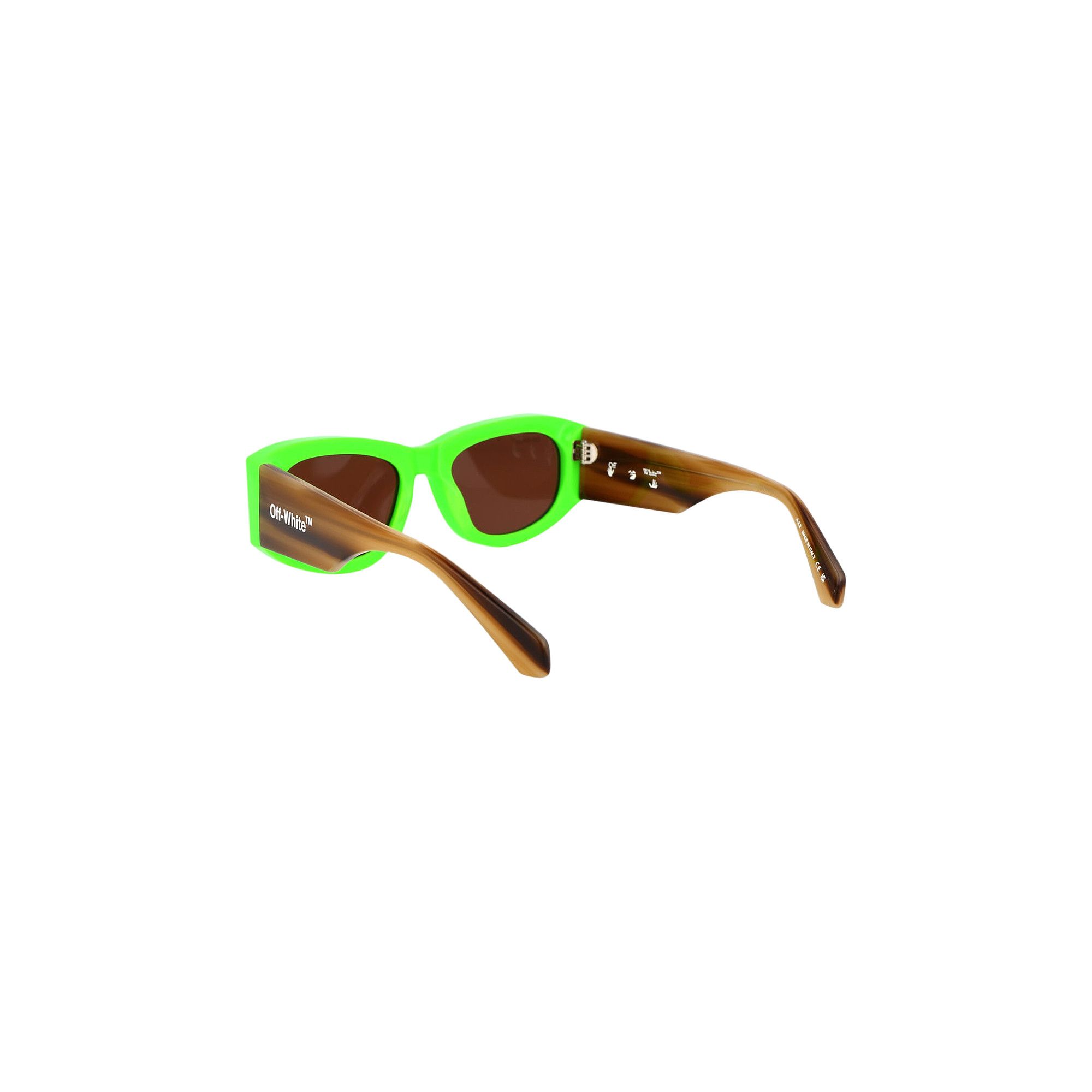 サングラス Off-White Off White - JOAN SUNGLASSES - green Buy Off-White Joan Sunglasses 'Green/Brown