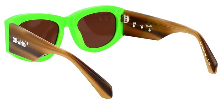 Off White Joan Sunglasses GreenBrown