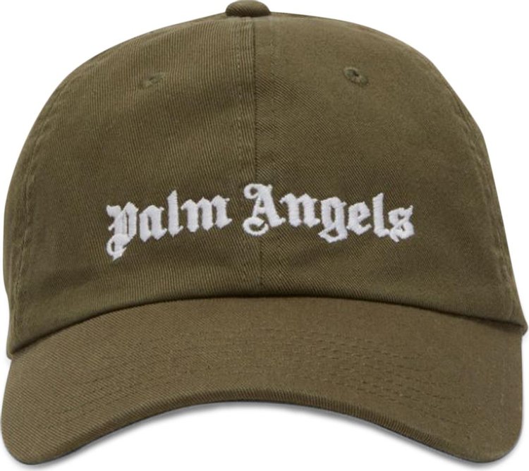 Palm Angels Classic Logo Cap 'Green/White'