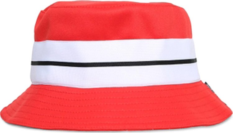 Palm Angels Classic Track Bucket 'Red/White'