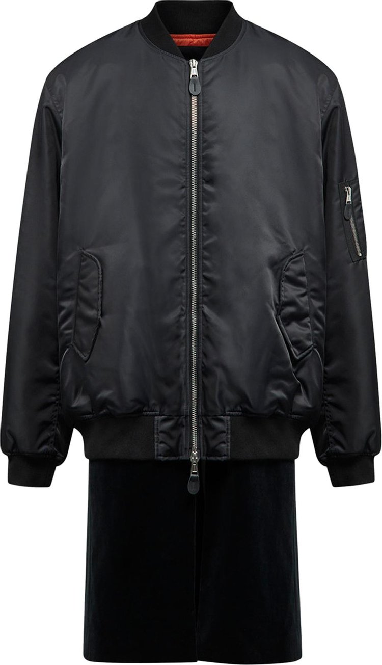 Buy Raf Simons Bomber With Elongated Undercoat Ghost Print 'Black ...
