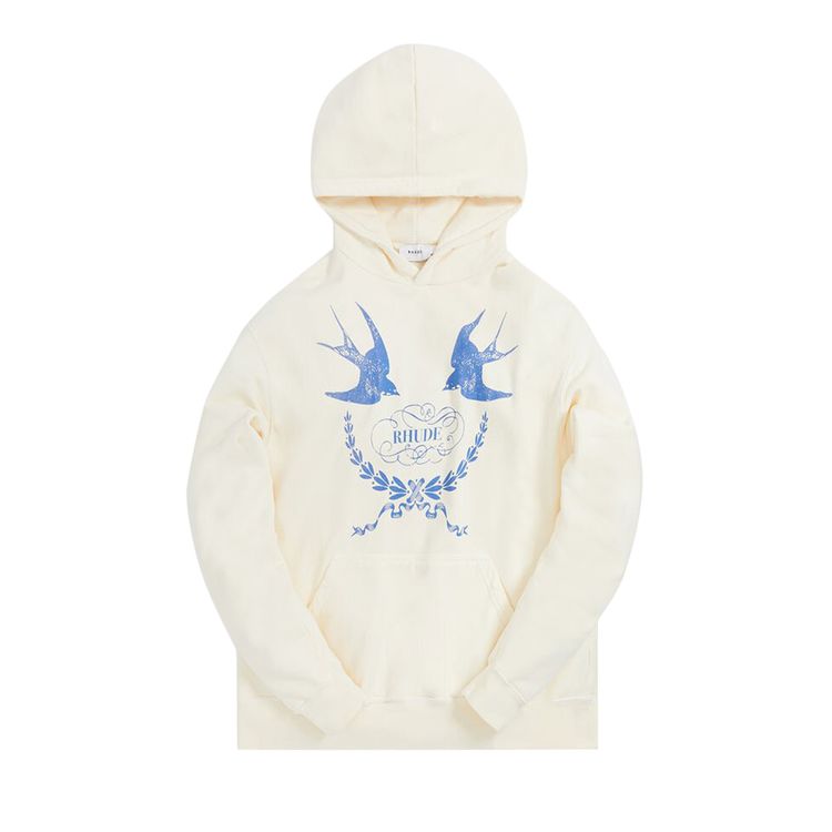 Rhude Sparrow Hoodie Vintage White