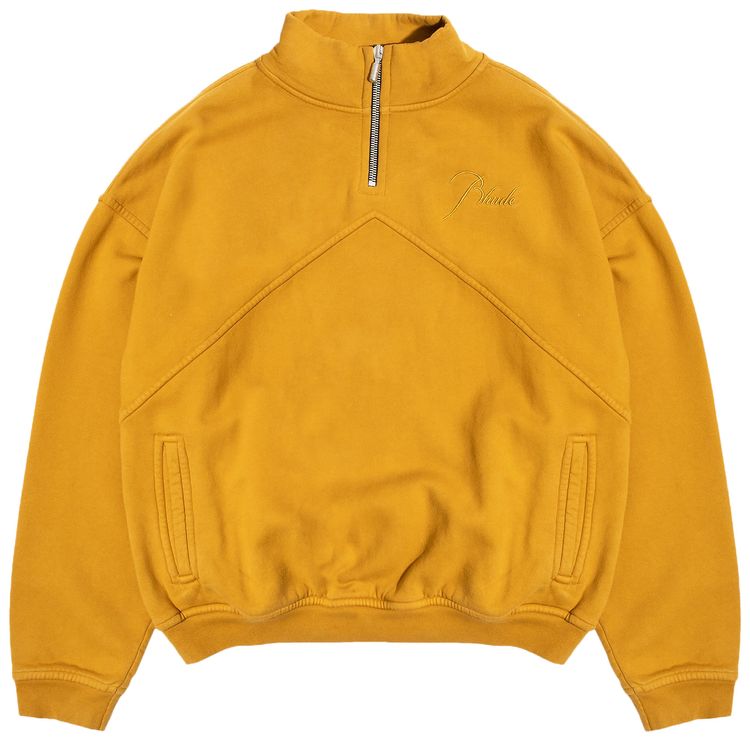 Rhude Quarter Zip Mustard