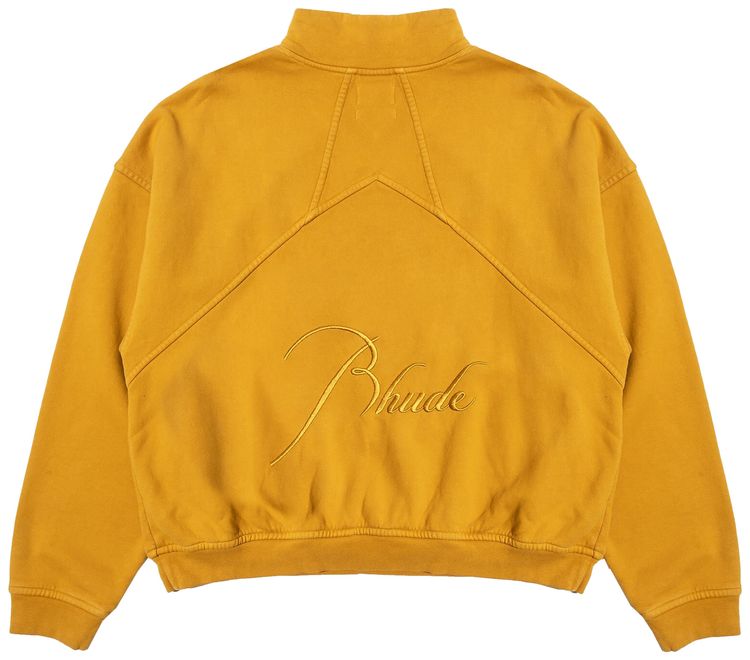 Rhude Quarter Zip Mustard