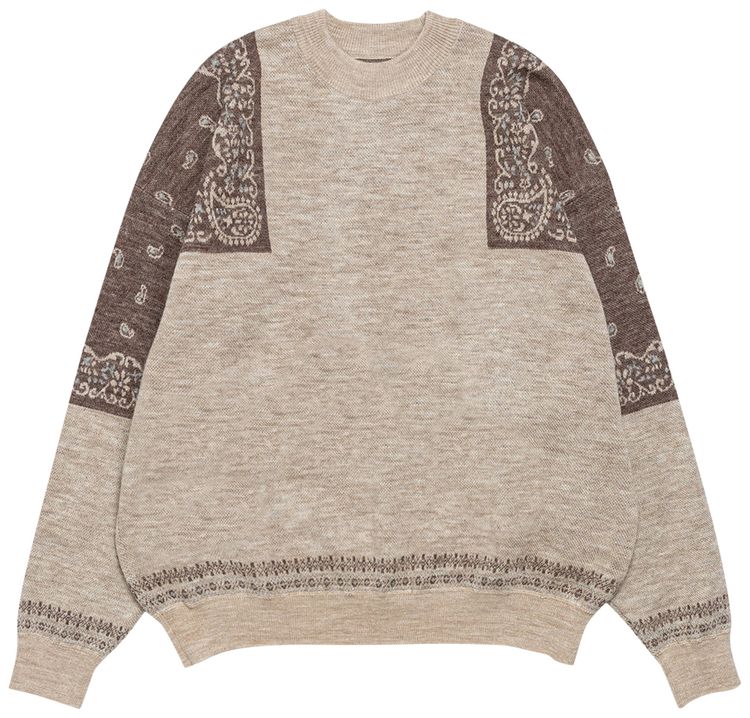 Rhude Bandana Knit Crewneck Multicolor