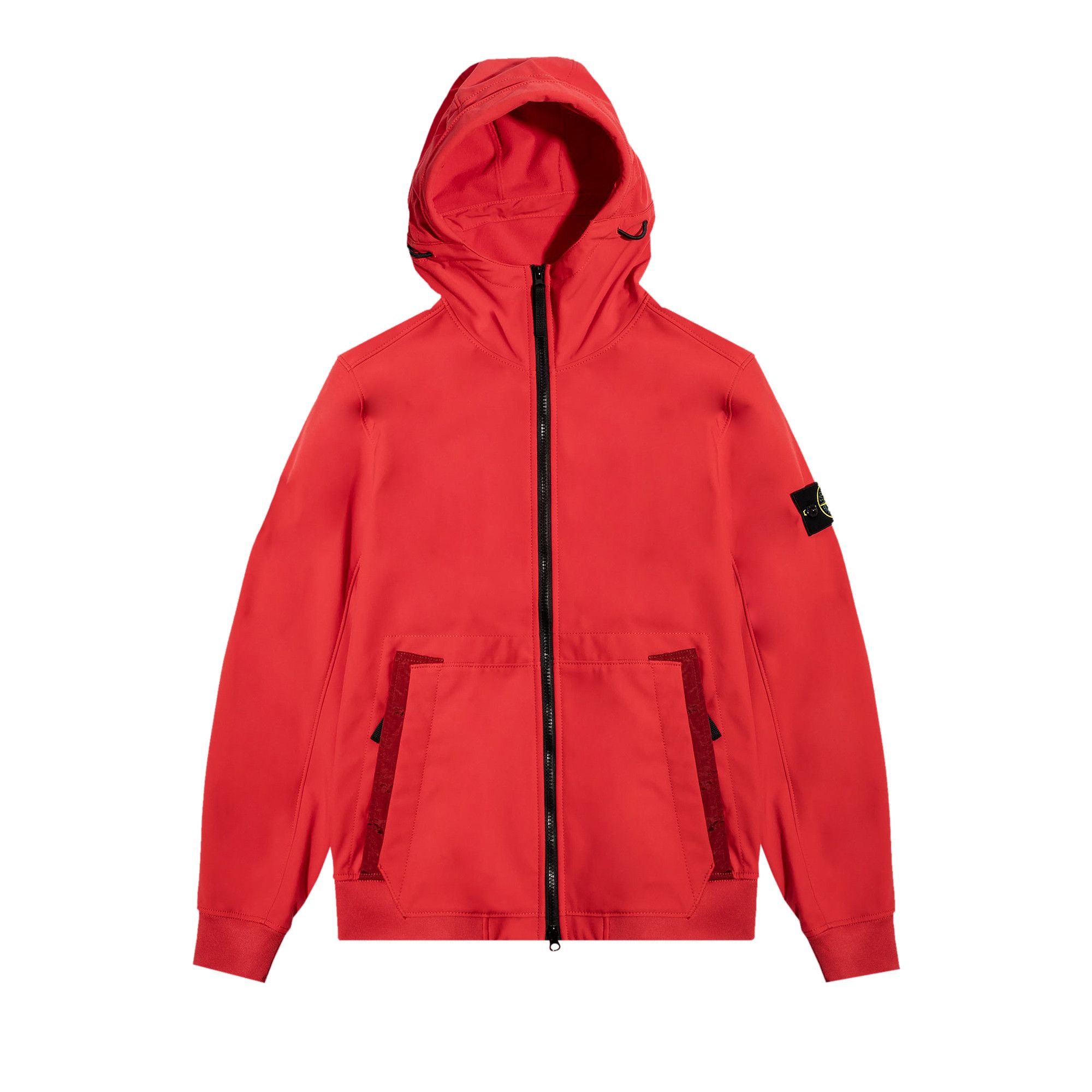 Red stone island jacket top