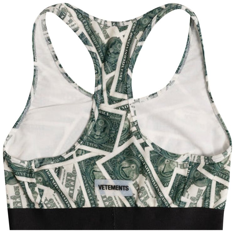 Vetements Sports Bra Million Dollar