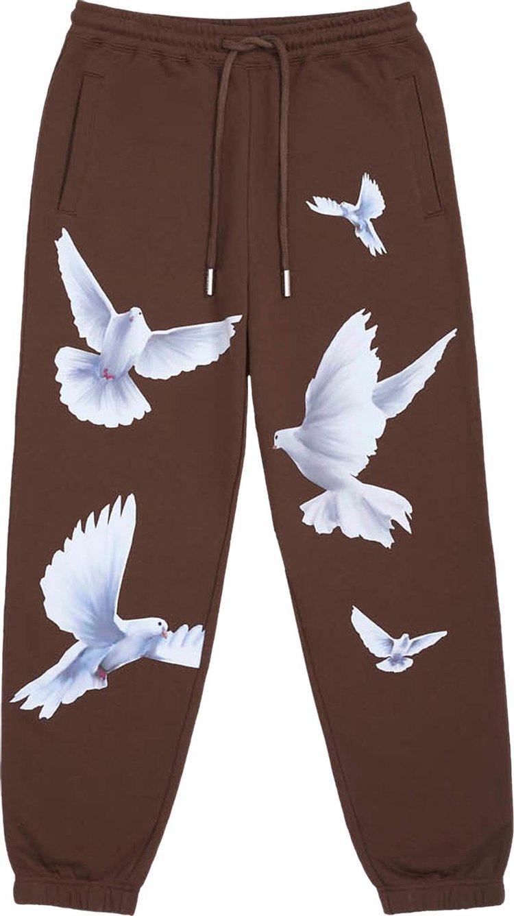 3.PARADIS Freedom Birds Lounge Pants 'Brown'