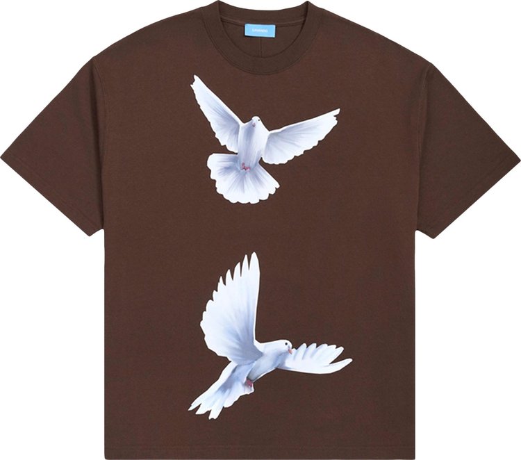 3.PARADIS Freedom Birds T-Shirt 'Brown'