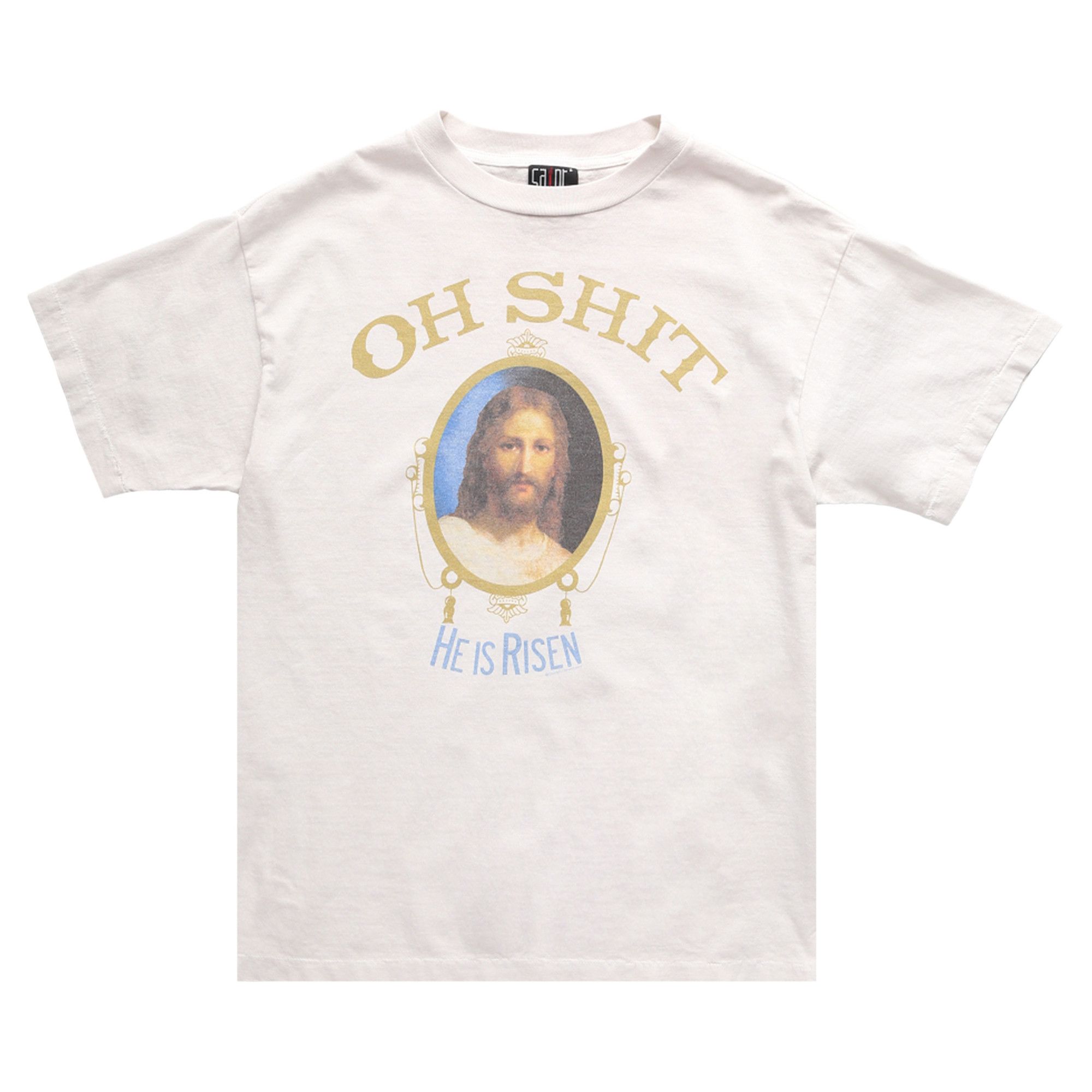 Buy SAINT Mxxxxxx Oh Shit T-Shirt 'White' - SM A22 1111 003 | GOAT