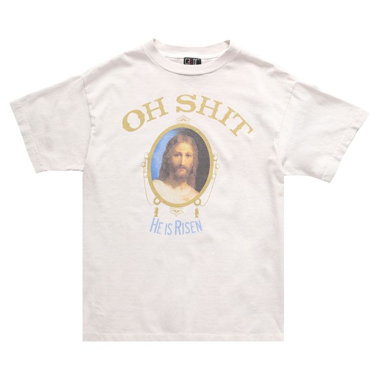 Saint Michael Oh Shit T Shirt White