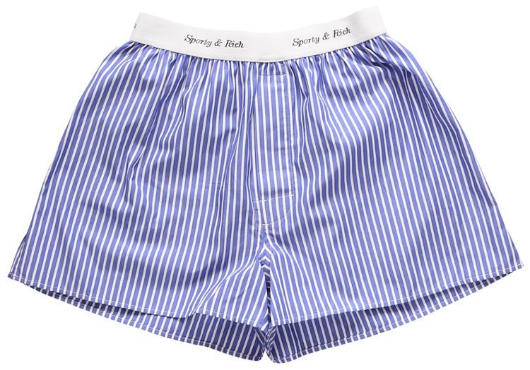 Sporty  Rich Cassie Boxer Blue Striped