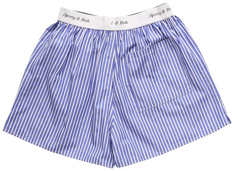 Sporty  Rich Cassie Boxer Blue Striped
