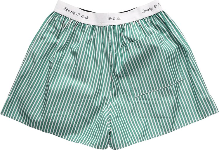 Sporty  Rich Cassie Boxer Green Striped