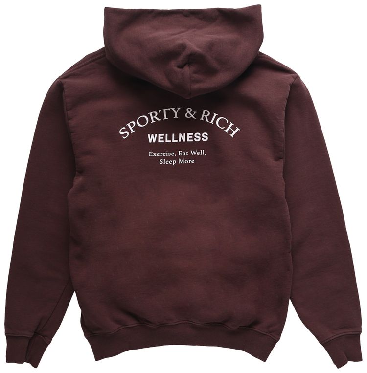 Sporty  Rich Wellness Studio Hoodie Chocolate