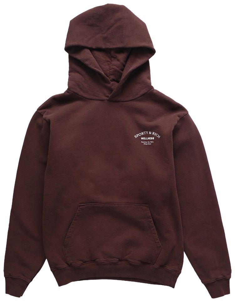 Sporty  Rich Wellness Studio Hoodie Chocolate