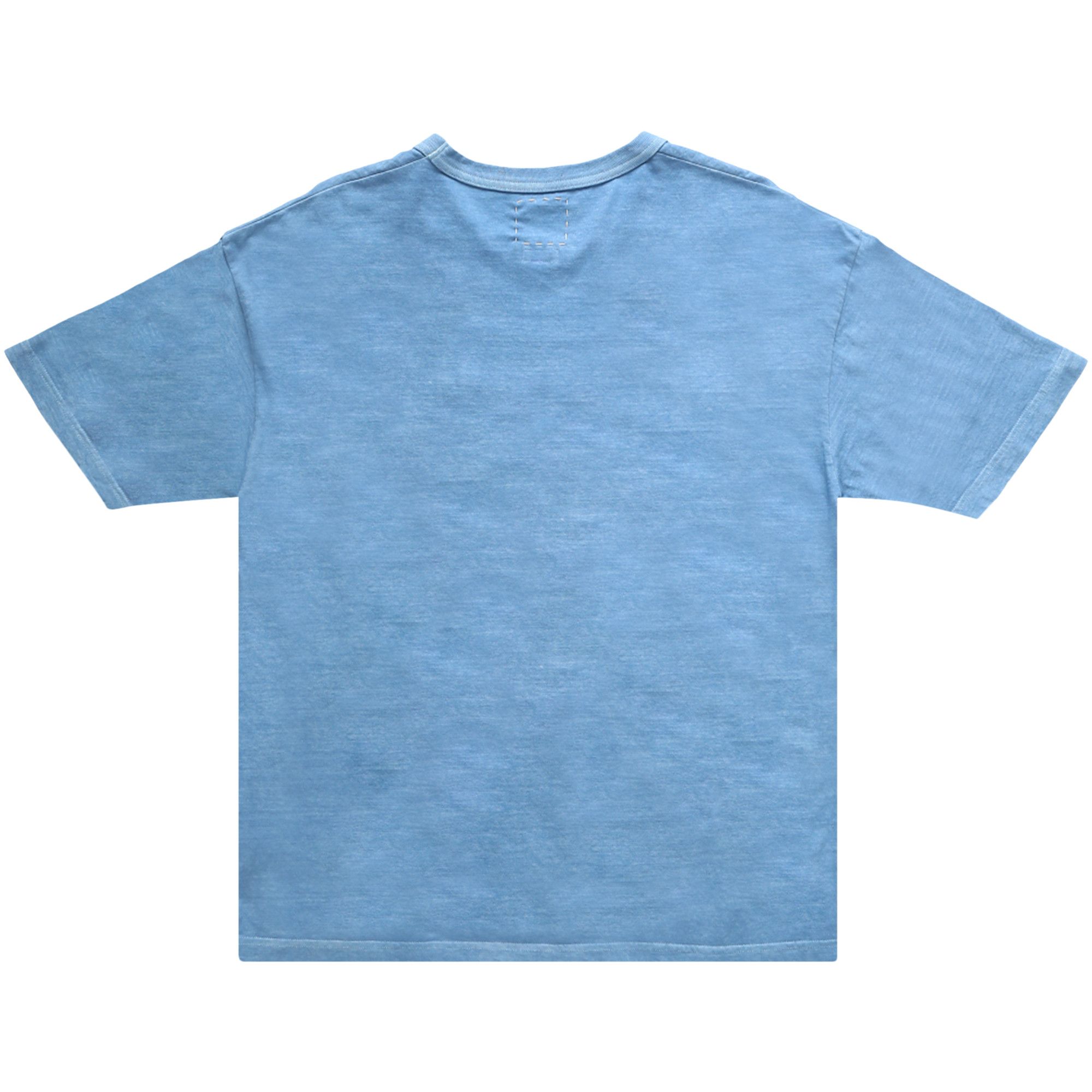 Tシャツ・カットソー VISVIM Light Indigo Jumbo T-Shirt 0122105010004 LT.INDIGO Buy Visvim Jumbo Short-Sleeve Tee 'Light Indigo