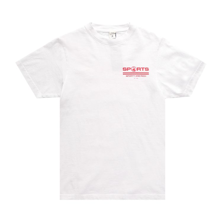 Sporty  Rich Sports T Shirt WhiteCherry
