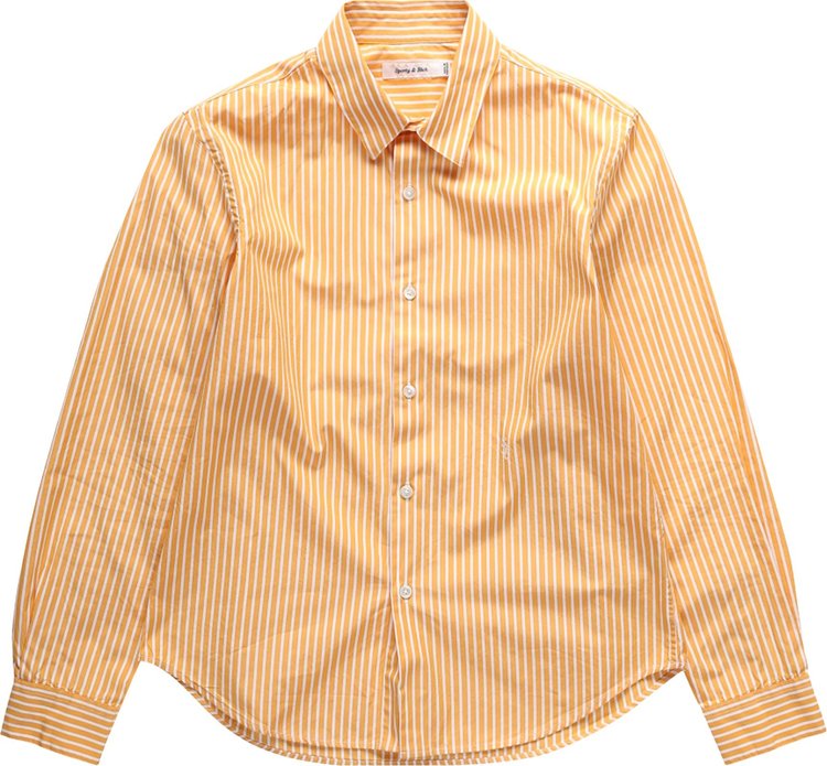 Sporty & Rich Charlie Shirt 'Yellow Striped'