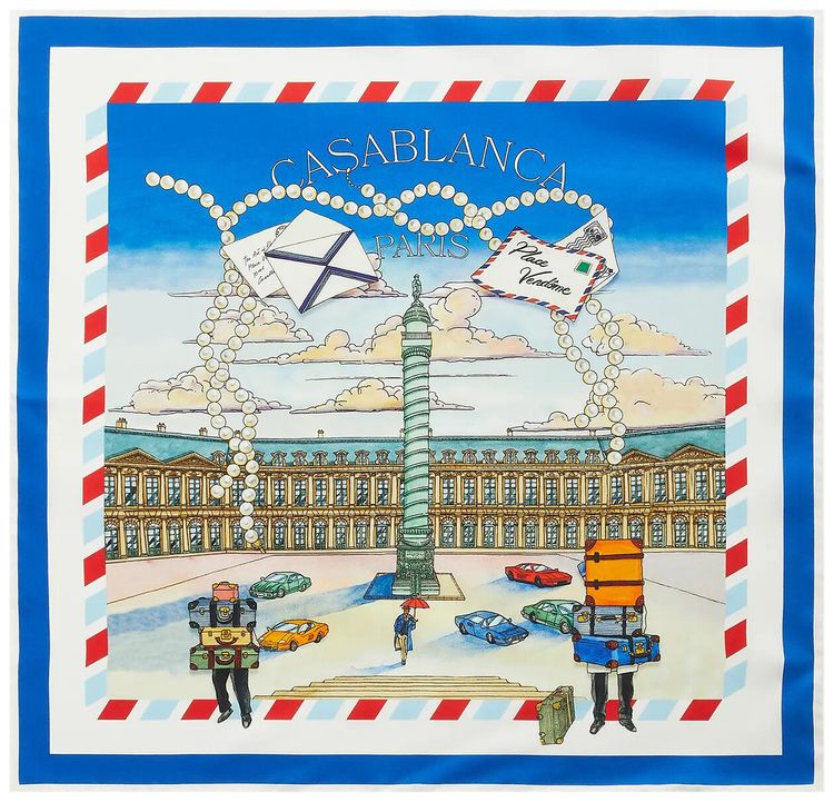 Casablanca Silk Twill Scarf Place Casa