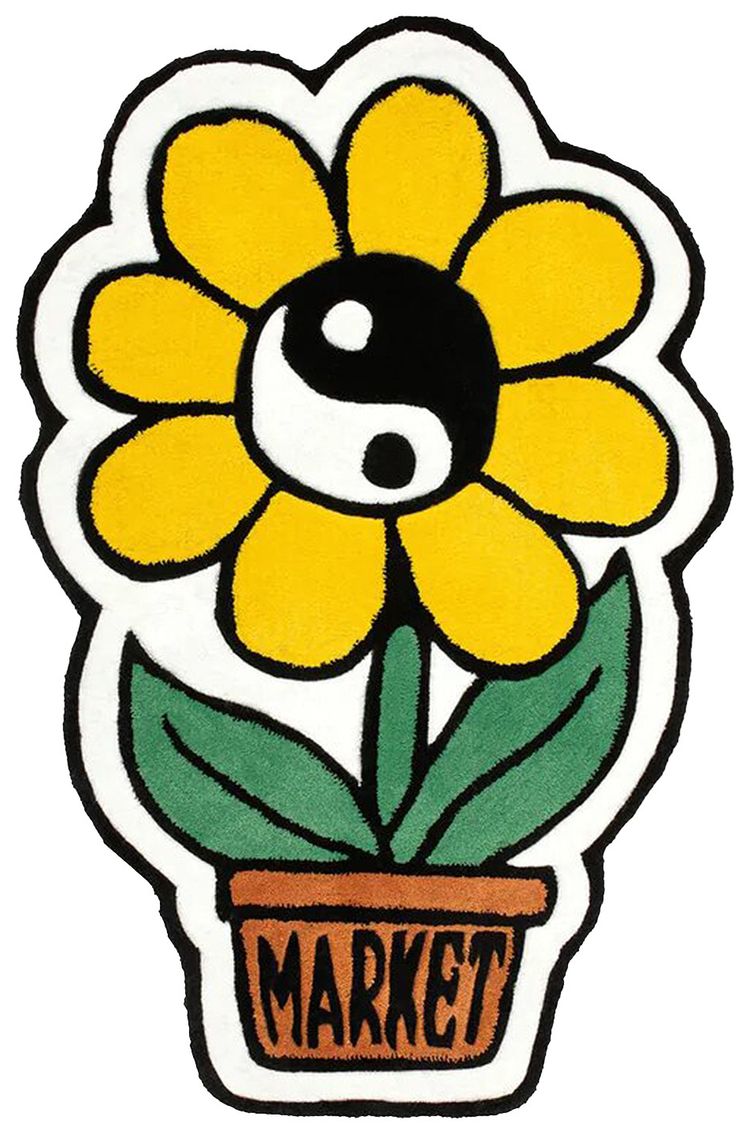 Market Flower Rug Multicolor