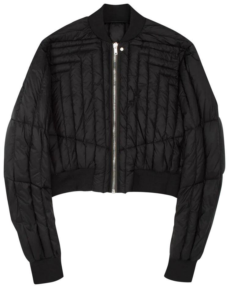 Rick Owens Fog Cropped Bomber Black