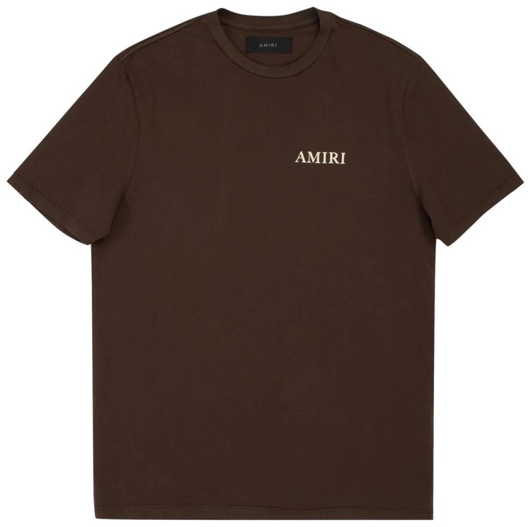 Amiri Puff Logo Tee Brown