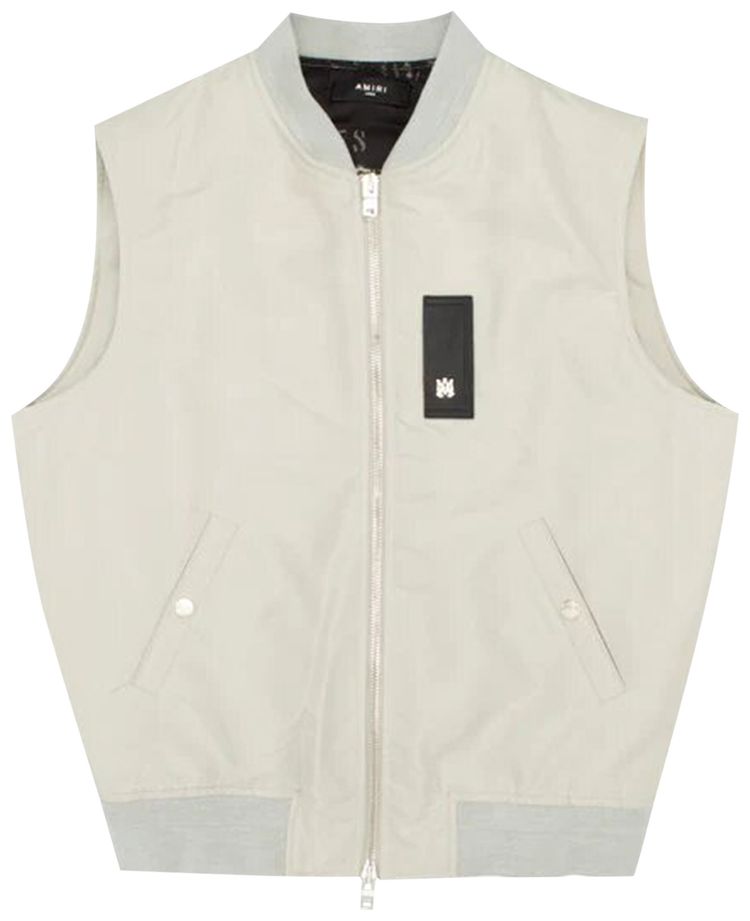 Amiri Sleeveless Bomber Vest Sand