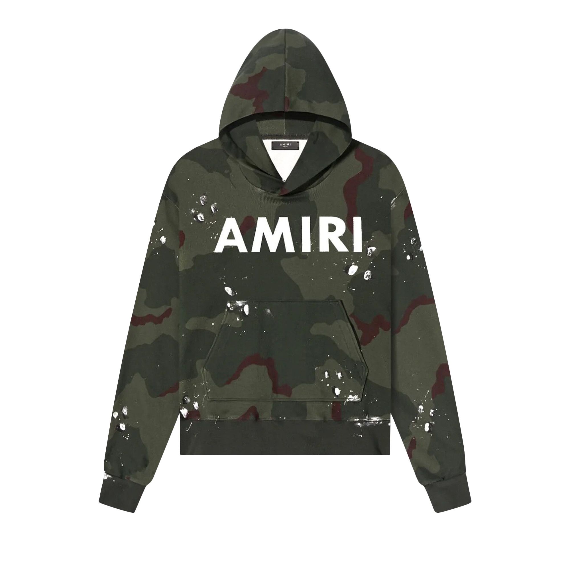 【SATIIIZ】Brandon Camo Embroidered Hoodie Buy Amiri Army Logo Hoodie 'Camo' - PF22MJL032 901 CAMO | GOAT