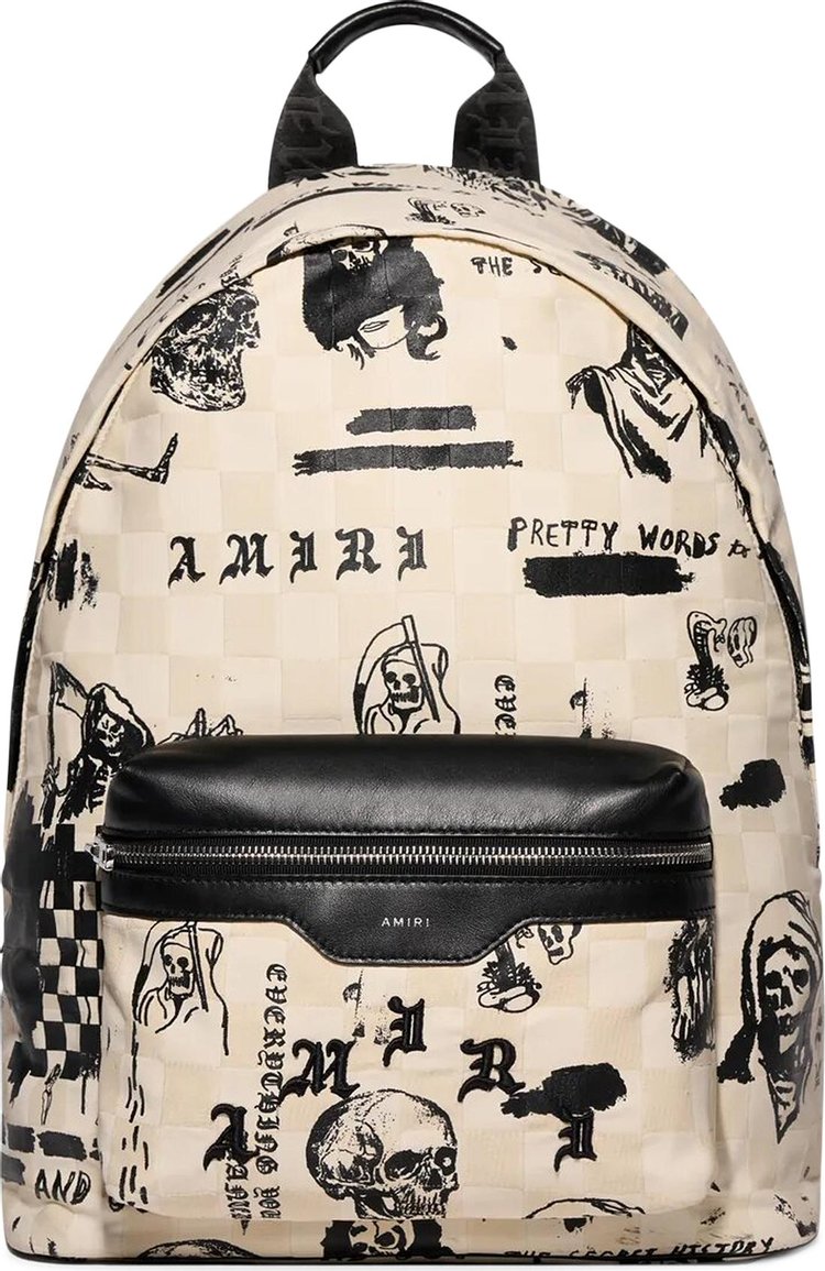 Amiri x Wes Lang Sketch Print Backpack 'Alabaster'