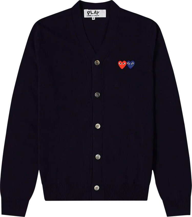 Comme des Garçons PLAY Cardigan With Red Heart 'Navy'