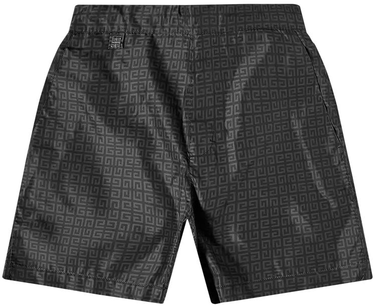 Givenchy Short Swimwear With Back Zip Pockets Black