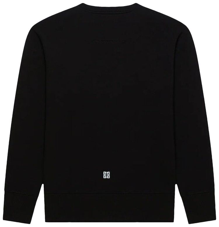 Givenchy Slim Fit College Embroidery Sweatshirt Black