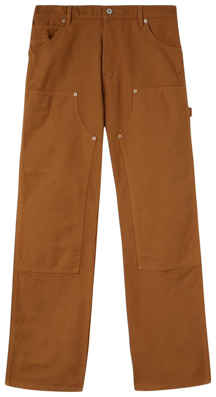 Heron Preston Canvas Carpenter Pants Tobacco Brown