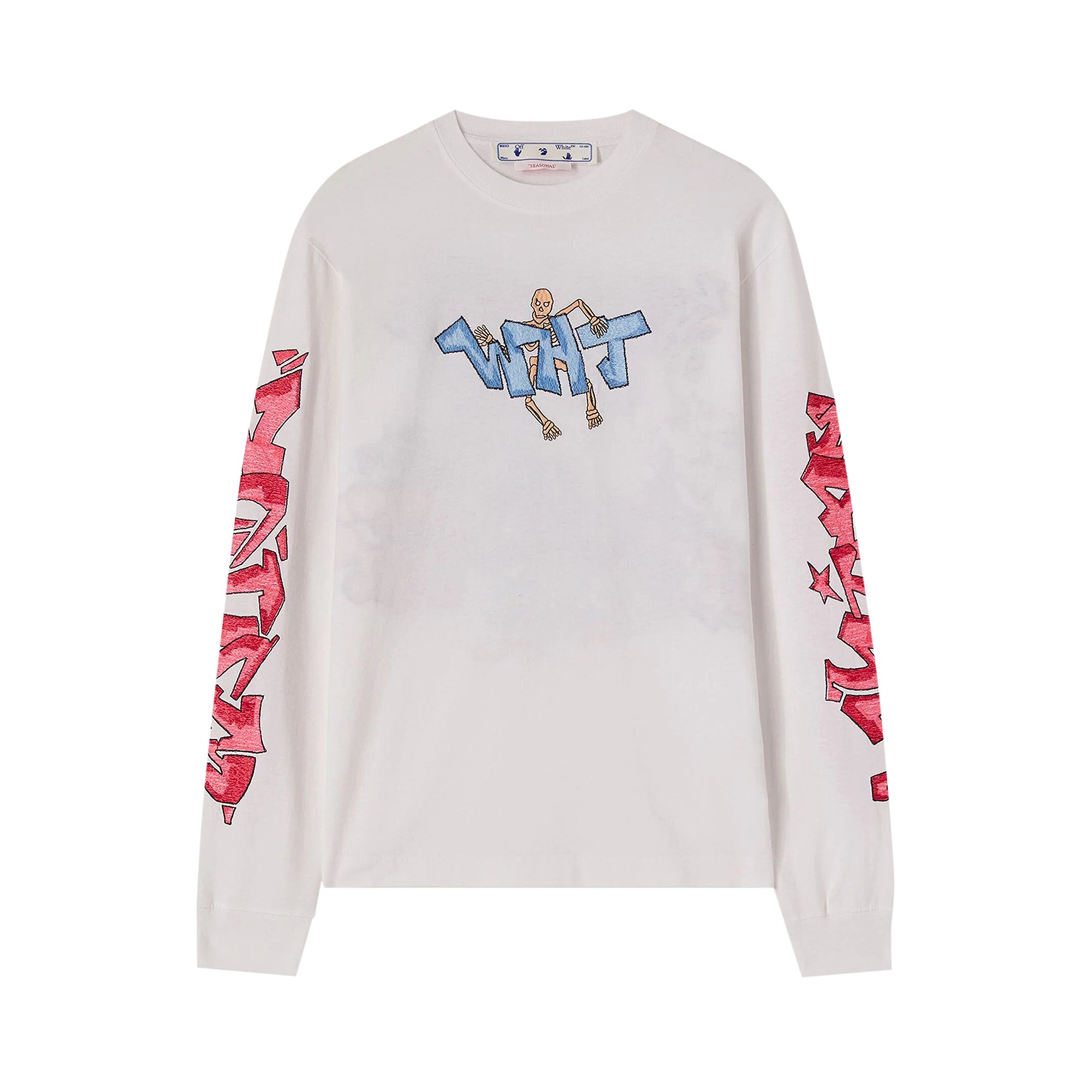 Buy Off-White Graff Pupp Skate Long-Sleeve Tee 'White/Multicolor 