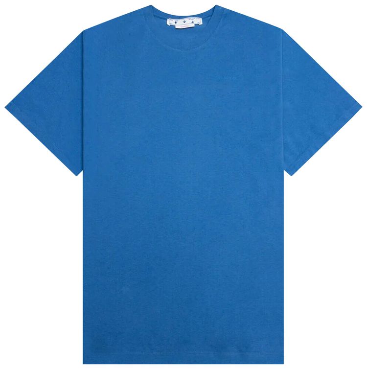 Off White Diag Tab Over Short Sleeve Tee Peacock