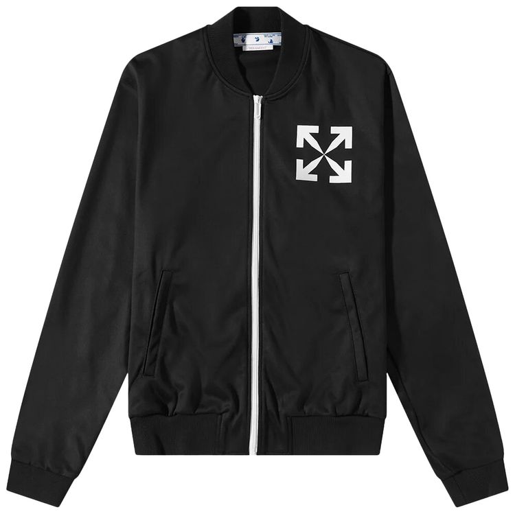 Off White Single Arrow Slim Tracktop BlackWhite