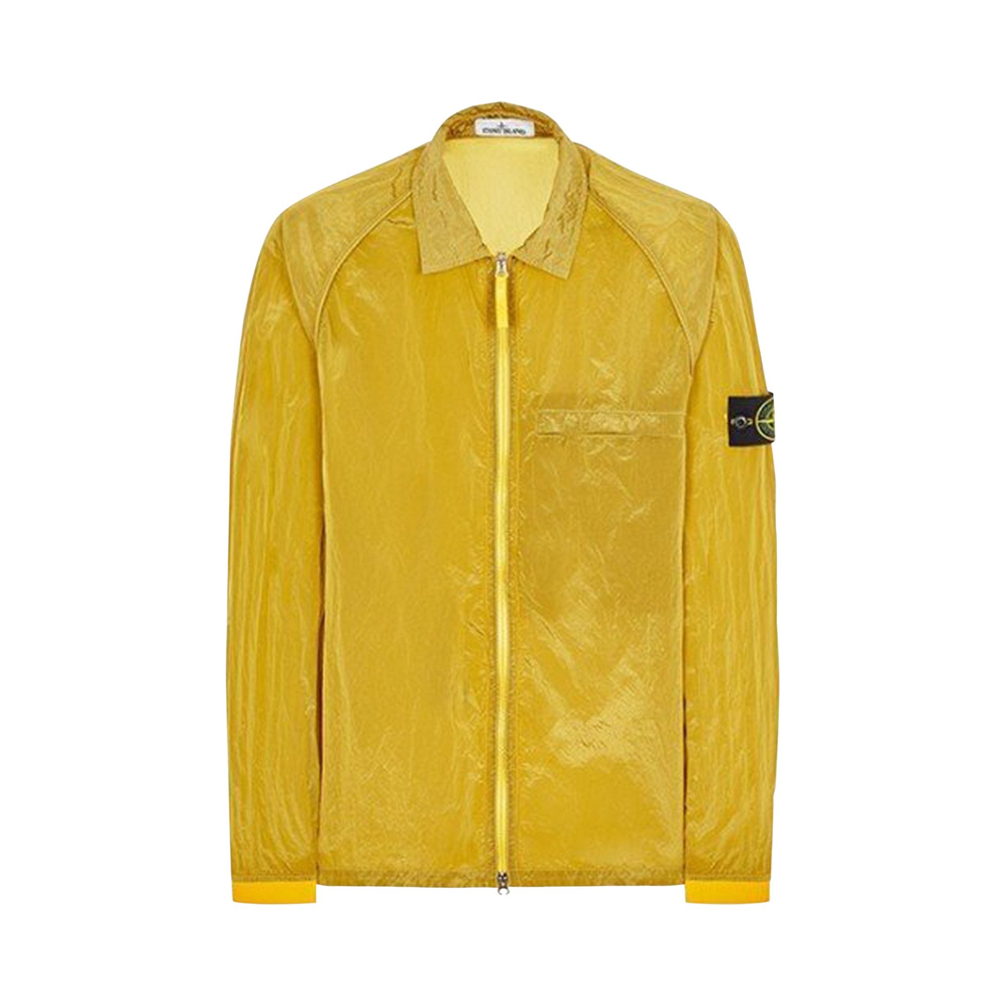 Stone island yellow overshirt cheap