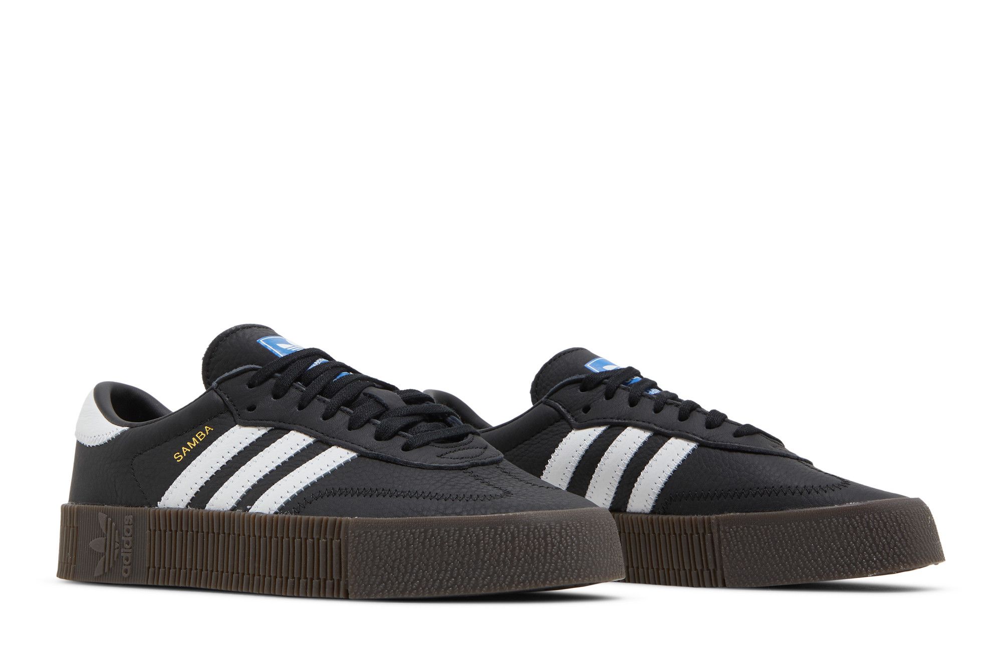 Adidas sambarose core black gum hot sale