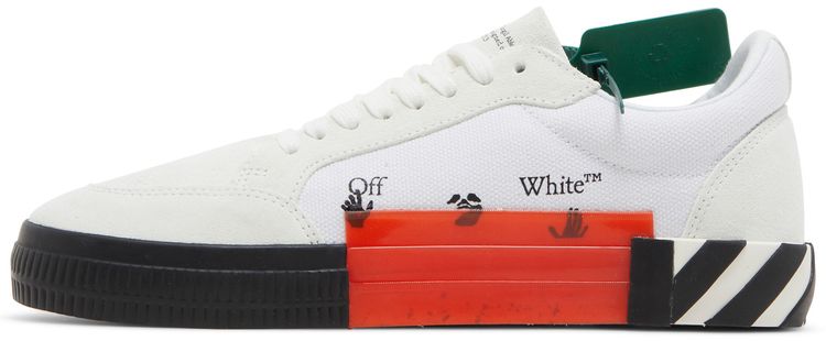 Off White Vulc Sneaker White Navy Blue